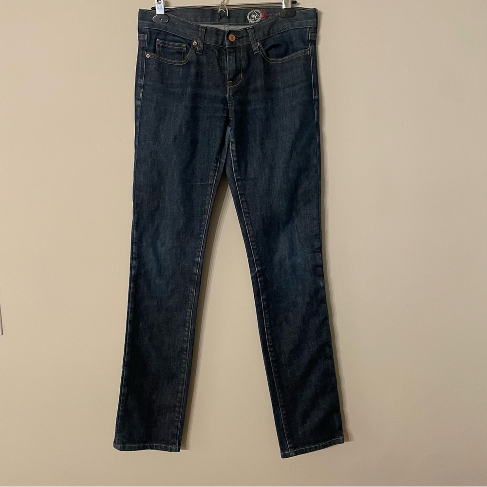 Gap Dark Blue Straight Leg Jeans 6 Long 6L